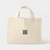 Promoot uw merk met een op maat gemaakte kleine to mini tote bag (Voorkant)