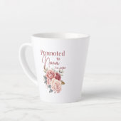 Promoté à Nona Mug - Cadeau Floral Grand-Mère (Angle gauche)