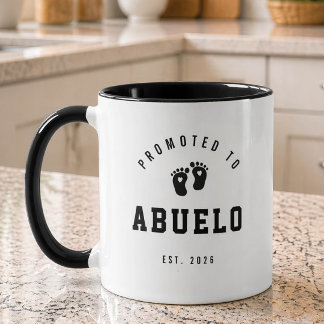 Promoted to Abuelo New Grandpa Mug Mok