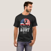 Promoted To Aunt Again 2024 US Flag Father's Day T-shirt (Voorkant volledig)