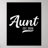 Promoted To Aunt Est. 2026 Auntie 2026 Loading New Poster (Voorkant)
