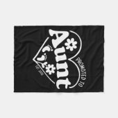 Promoted To Aunt Est. 2026 New Aunti Pregnancy Ann Fleece Deken (Voorkant (Horizontaal))