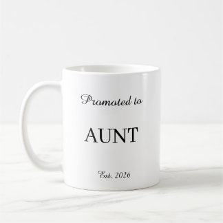 Promoted To Aunt Mug – New Dad Gift Coffee Cup Koffiemok