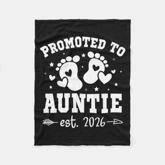 Promoted To Auntie Est 2026 Going To Be Aunt Annou Fleece Deken (Voorkant)