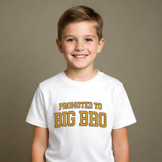 Promoted to Big Bro Varsity Style T-shirt