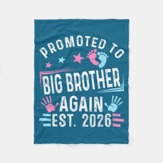 Promoted To Big Brother Again Est. 2026 Vintage Bi Fleece Deken