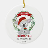 Promoted to Big Brother Custom Koala Siblings  Keramisch Ornament (Voorkant)