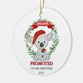 Promoted to Big Brother Custom Koala Siblings  Keramisch Ornament (Links)
