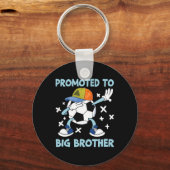 Promoted To Big Brother Soccer Design Sleutelhanger (Voorkant)