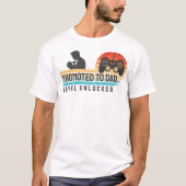 Promoted to Dad – Level Unlocked T-shirt (Voorkant)
