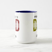 Promoted to Dad | Personalized First Father’s Day Mok (Midden)