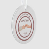 Promoted to Grandma Est. 20XX Ornament (devant)