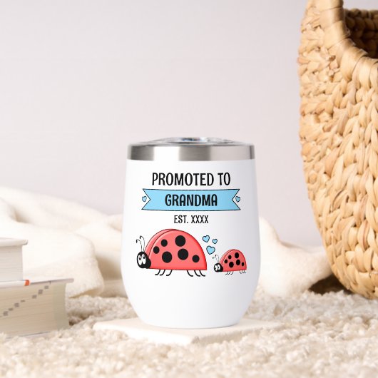 Promoted to Grandma ladybugs blue (Salon (pivotée))