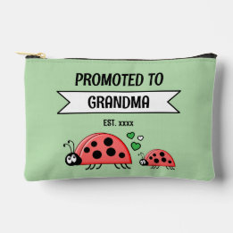 Promoted to Grandma ladybugs est year green Etui