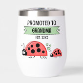 Promoted to Grandma ladybugs green (Voorkant)