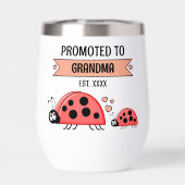 Promoted to Grandma ladybugs peach (Achterkant)