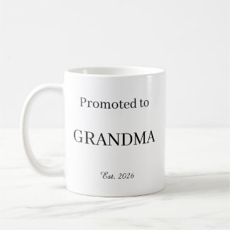 Promoted To Grandma Mug – New Dad Gift Coffee Cup Koffiemok