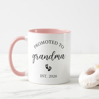 Promoted to Grandma Mug Pregnancy Announcement