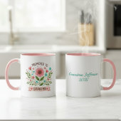 Promoted to Grandma Mug - Watercolor Flowers