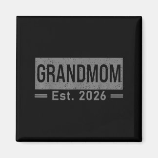 Promoted to Grandmom Est 2026 Baby Announcement Magneet