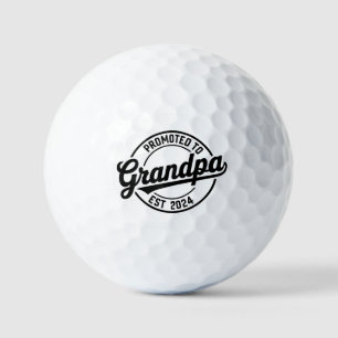 Promoted to Grandpa 2024 Leuk cadeau idee Golfballen