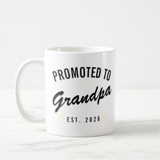 Promoted to Grandpa Est. 2026 Koffiemok