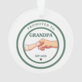 Promoted to Grandpa Est. 20XX Ornament (dos)