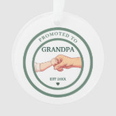 Promoted to Grandpa Est. 20XX Ornament (devant)