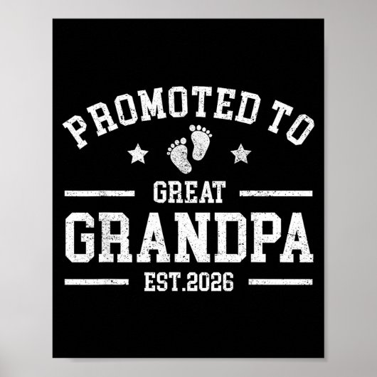 Promoted To Great Aunt Est 2026 New Great Aunt Fat Poster (Voorkant)