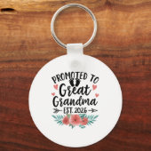 Promoted To Great Grandma Est 2026 First Time New Sleutelhanger (Voorkant)