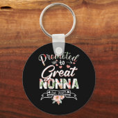 Promoted To Great Nonna Est 2025 First Time New Gr Sleutelhanger (Voorkant)