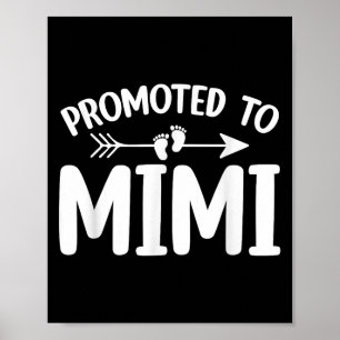Promoted to Mimi Schattigee zwangerschapsaankondig Poster