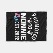 Promoted To Nonnie Est 2022 Funny New Nonnie  Fleece Deken (Voorkant (Horizontaal))