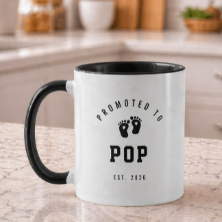 Promoted to Pop Mug New Grandpa Gift