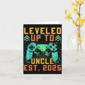 Promoted To Uncle 2025 Leveled Up To Uncle Est 202 Kaart (Gele Bloem)