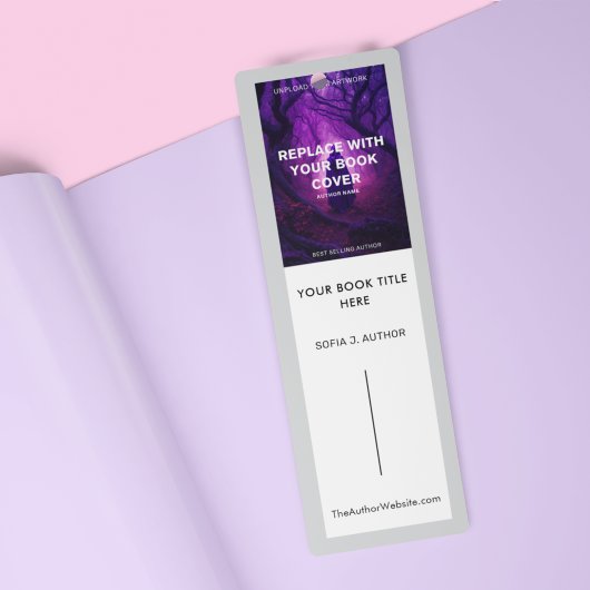 Promotie Auteur Boek Launch Bladwijzer Mini Visitekaartje