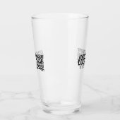 Promotie BedrijfsLogo & QR Code Glas (Links)