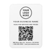 Promotie BedrijfsQR Code Magneet (Verticaal)