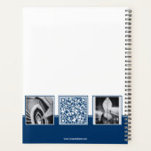 Promotie Blauw & Wit Collage Business Planner (Achterkant)