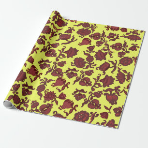 Promotie Bloemen Boheemse Chic Bloem Boho Geel Cadeaupapier