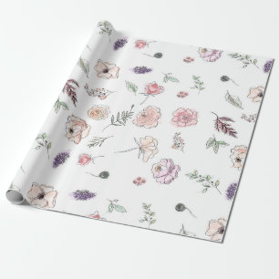 Promotie Boheemse Chic Bloem Boho Meisje Oranje Cadeaupapier