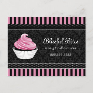 Promotie-Briefkaart voor cupcake-bakkerij Uitnodiging Briefkaart