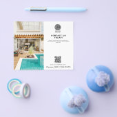 Promotie Business Logo Foto QR-code Flyer (Enkel)