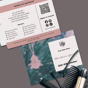 Promotie Foto Kerst Seizoen Gift Voucher Kaart