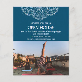 Promotie foto open huis yoga meditatie flyer