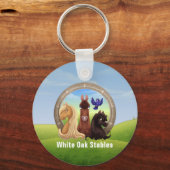 Promotie Galopperend Appaloosa Paard Sleutelhanger (Achterkant)