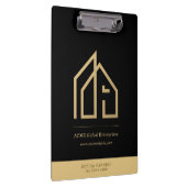 Promotie Item Modern Onroerend goed Aangepaste Log Klembord (Rechts)