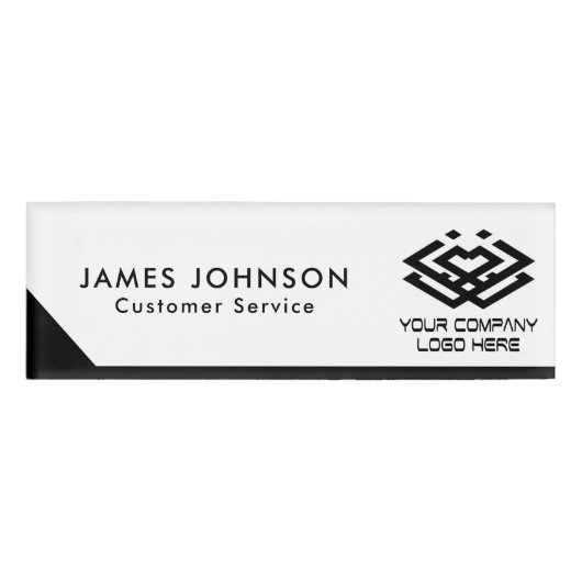 Promotie Magnetische naammarkering met bedrijfsLog Naambadge (Voorkant)