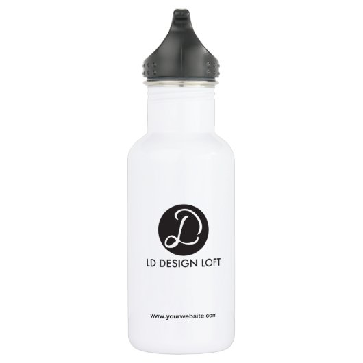 Promotie met uw logo en website waterfles (Rechts)
