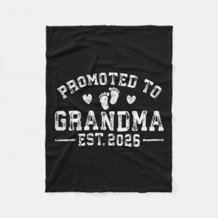 Promotie naar Oma Est. 2026 Grootouders Baby Fleece Deken
